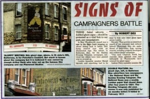 South London Press Ghostsigns Feature Page 1