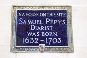 Samuel Pepys Blue Plaque