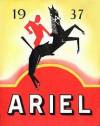 1937 Ariel Motorbikes Advertisement