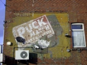 Puck Match Bryant and May ghostsign Leeds