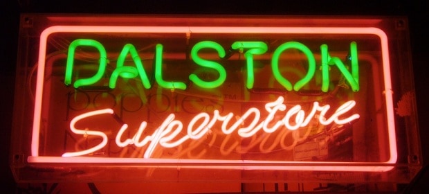 Neon lighting for Dalston Superstore