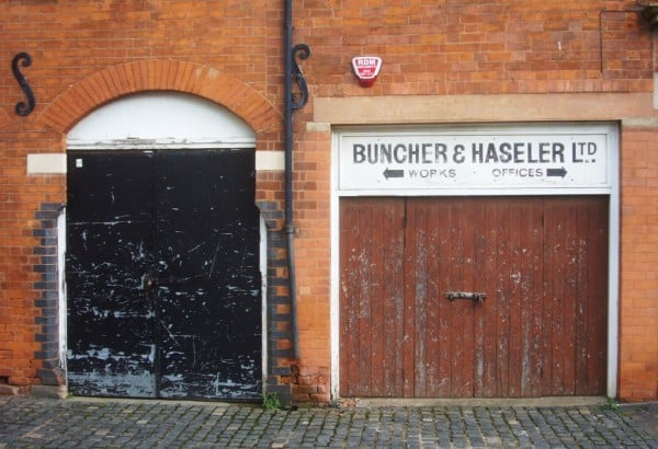 Sign for Buncher and Haseler