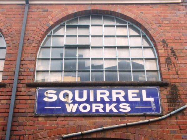 Sign for Squirrel Works