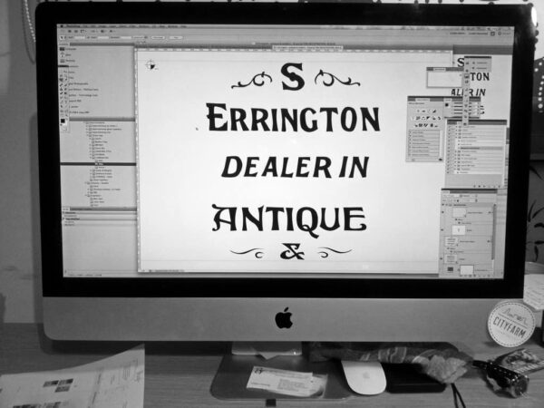 Ghost sign image tracing in Illustrator, to obtain a vector image
