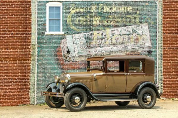 1928 Model A Ford Leatherback Sedan. Photo: Tom Pawlesh
