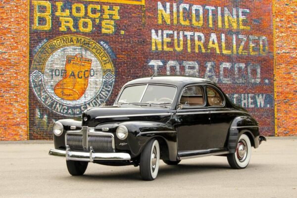 1942 Ford Business Coupe and Bloch Brothers Tobacco, Carnegie, PA. Photo: Tom Pawlesh.
